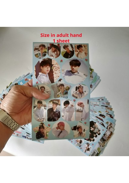 12 Yaprak Stili Süper Yıldız Band Sticker Paketi Army Bomb Oyuncak Kız Erkek Bagaj Kaykay Motosiklet Dizüstü Bilgisayar Su Geçirmez Sticker Seti (Yurt Dışından)