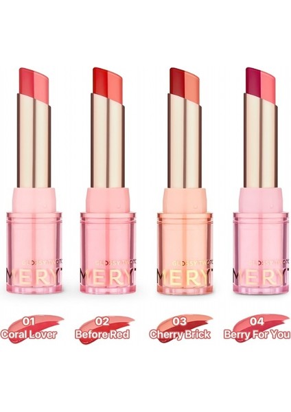 Glossy Twotone Lip Stick 01 Coral Lover - Çift Tonlu Ruj