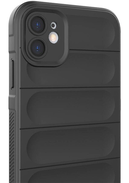 Apple iPhone 11 Ile Uyumlu Kılıf Tpu Oyuklu Arka Yüzey Z-Etnik Esnek Silikon Kapak Apple iPhone 11 Için O-Tto Prime Silikon Kılıf Lacivert