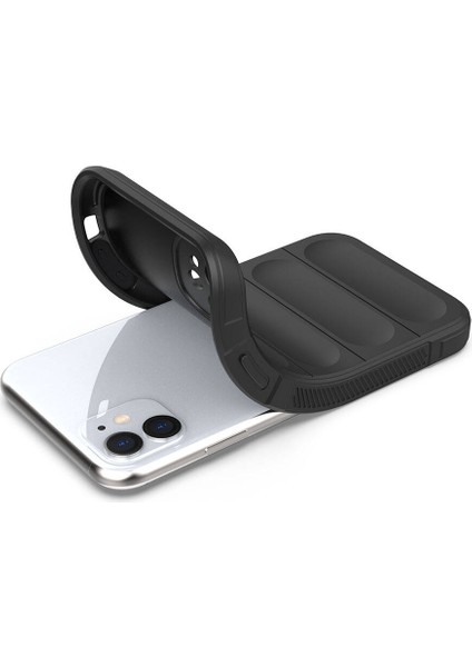 Apple iPhone 11 Ile Uyumlu Kılıf Tpu Oyuklu Arka Yüzey Z-Etnik Esnek Silikon Kapak Apple iPhone 11 Için O-Tto Prime Silikon Kılıf Lacivert