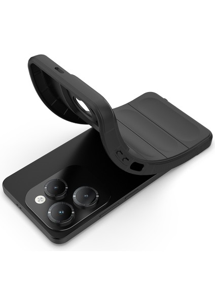 Infinix Hot 40 Ile Uyumlu Kılıf Tpu Oyuklu Arka Yüzey Z-Etnik Esnek Silikon Kapak Infinix Hot 40 Için O-Tto Prime Silikon Kılıf Koyu Yeşil fiyatları