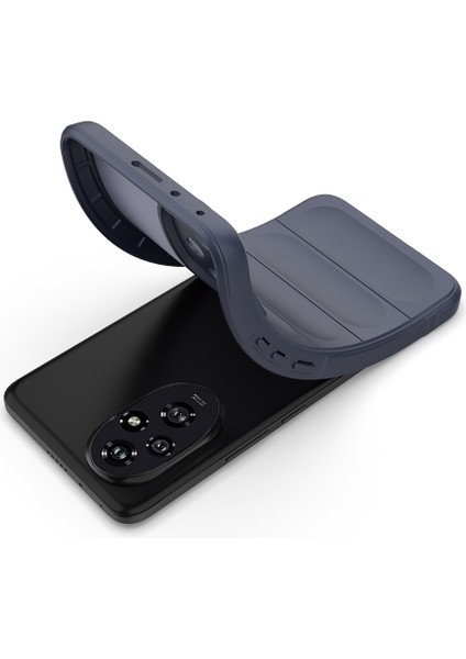 Honor 200 Pro Ile Uyumlu Kılıf Tpu Oyuklu Arka Yüzey Z-Etnik Esnek Silikon Kapak Honor 200 Pro Için O-Tto Prime Silikon Kılıf Lacivert fiyatları