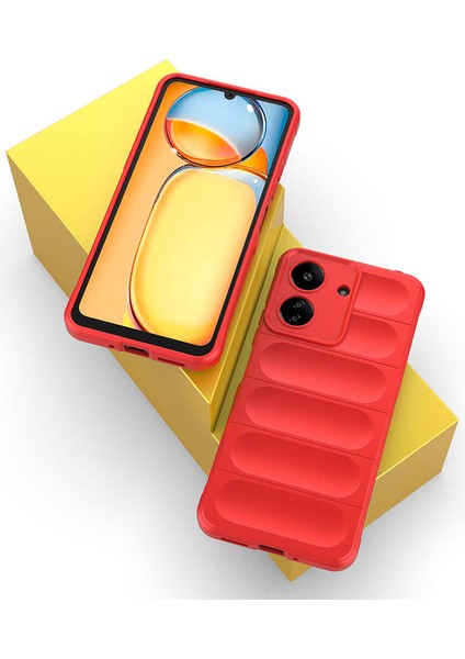 Xiaomi Redmi 13C Ile Uyumlu Kılıf Tpu Oyuklu Arka Yüzey Z-Etnik Esnek Silikon Kapak Redmi 13C Için O-Tto Prime Silikon Kılıf Siyah fırsatları
