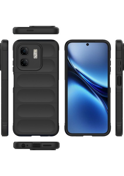 Infinix Hot 50I 4g Ile Uyumlu Kılıf Tpu Oyuklu Arka Yüzey Z-Etnik Esnek Silikon Kapak Infinix Hot 50I 4g Için O-Tto Prime Silikon Kılıf Siyah fiyatları