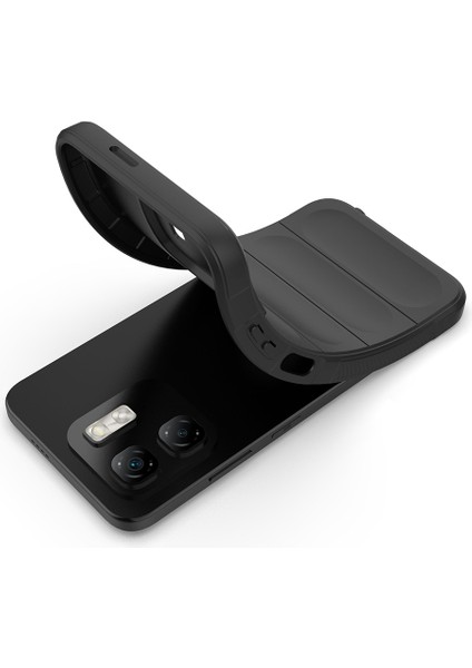 Infinix Hot 50I 4g Ile Uyumlu Kılıf Tpu Oyuklu Arka Yüzey Z-Etnik Esnek Silikon Kapak Infinix Hot 50I 4g Için O-Tto Prime Silikon Kılıf Siyah fırsatları