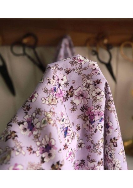 Minik Çiçek Desenli Dökümlü Filoş Viskon Kumaş fiyatları