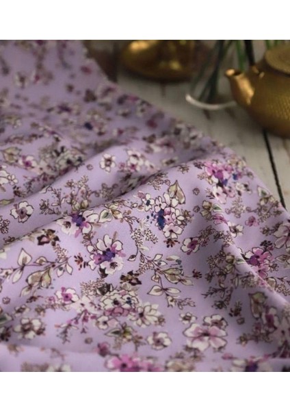Minik Çiçek Desenli Dökümlü Filoş Viskon Kumaş fırsatları