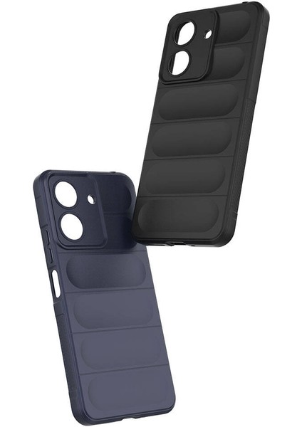 Xiaomi Poco C65 Ile Uyumlu Kılıf Tpu Oyuklu Arka Yüzey Z-Etnik Esnek Silikon Kapak Poco C65 Için O-Tto Prime Silikon Kılıf Kırmızı fiyatları