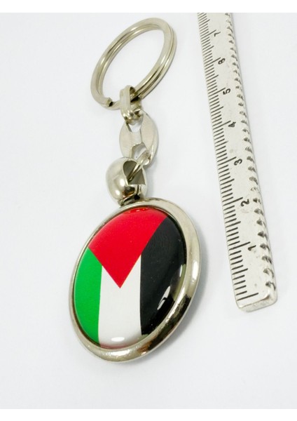 Filistin Bayrağı Anahtarlık, Çift Taraflı Bombeli modelleri