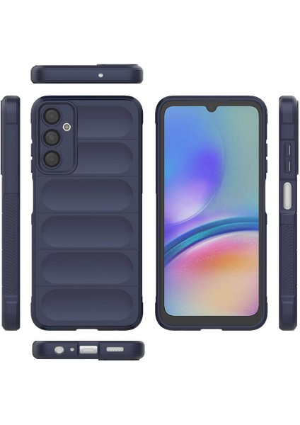 Samsung Galaxy S24 Fe Ile Uyumlu Kılıf Tpu Oyuklu Arka Yüzey Z-Etnik Esnek Silikon Kapak Samsung Galaxy S24 Fe Için O-Tto Prime Silikon Kılıf Lacivert