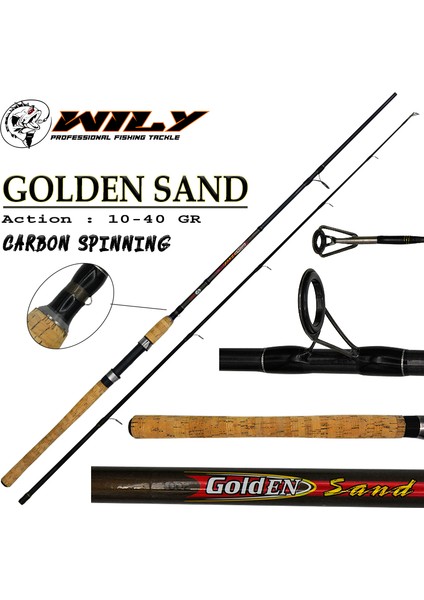 Golden Sand Spin 240 cm Olta Kamışı 10-40 gr fiyatları