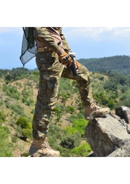 8 Cepli Askeri Kamuflaj Taktik Pantolon, Kamuflaj Desenli Bamsıpantolon