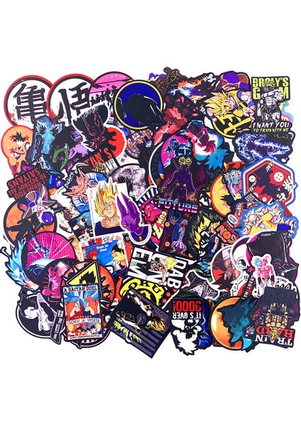 100 ADET-003 Tarzı Anime Ejderha Topu Stickerlar Süper Saiyan Goku Etiket Snowboard Bagaj Araba Buzdolabı Dizüstü Bilgisayar Cool Sticker Için (Yurt Dışından)