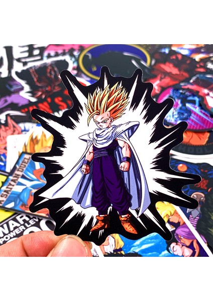 100 ADET-003 Tarzı Anime Ejderha Topu Stickerlar Süper Saiyan Goku Etiket Snowboard Bagaj Araba Buzdolabı Dizüstü Bilgisayar Cool Sticker Için (Yurt Dışından) modelleri