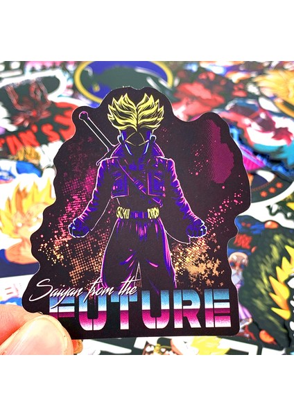 100 ADET-003 Tarzı Anime Ejderha Topu Stickerlar Süper Saiyan Goku Etiket Snowboard Bagaj Araba Buzdolabı Dizüstü Bilgisayar Cool Sticker Için (Yurt Dışından) fırsatları