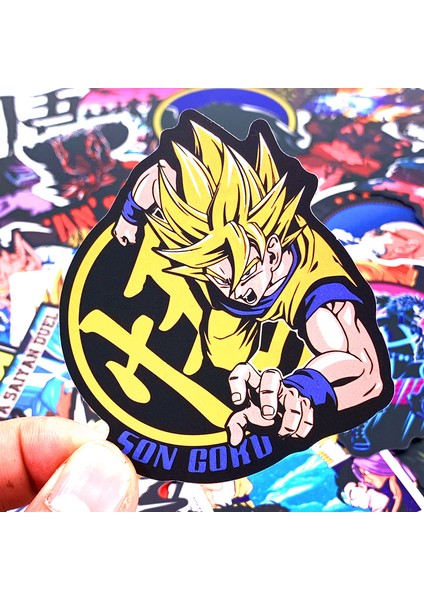 100 ADET-003 Tarzı Anime Ejderha Topu Stickerlar Süper Saiyan Goku Etiket Snowboard Bagaj Araba Buzdolabı Dizüstü Bilgisayar Cool Sticker Için (Yurt Dışından) indirimleri