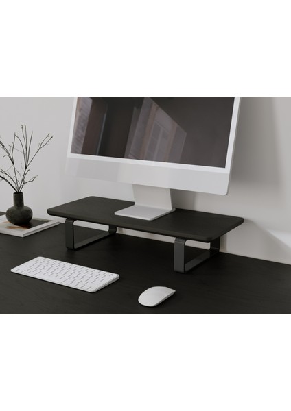 Doğal Ahşap Monitör Yükseltici Monitor Altlığı Monitör Sehpası Monitör Standı Tek Monitör