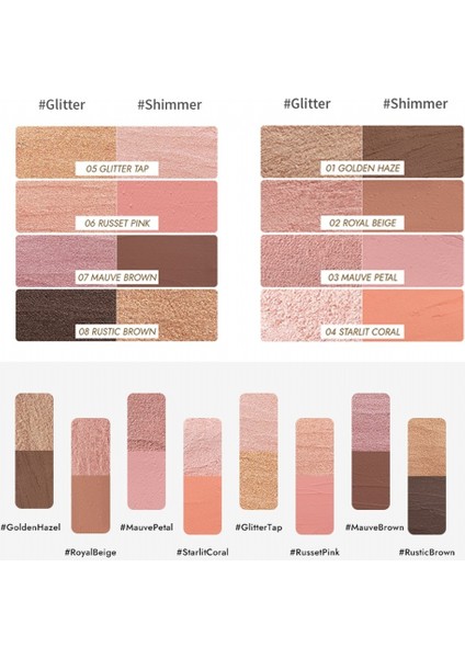 Twotone Shadow 06 Russet Pink - Çift Tonlu, Süngerli Far Kalemi