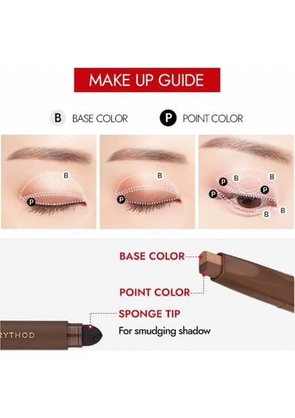 Twotone Shadow 06 Russet Pink - Çift Tonlu, Süngerli Far Kalemi