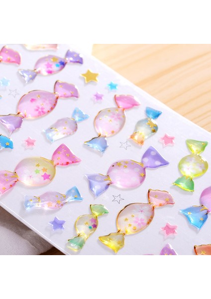 B-6 Stili Eğlenceli Fantastik Çizgi Film Çıkartmalar Bronzlaşma 3D Çevre Dostu Cep Telefonu Günlüğü El Kitabı Çıkartma Malzemesi Çocuk Hediyeleri (Yurt Dışından) modelleri