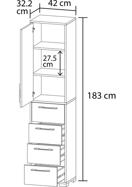 Lizbon No.2 Mutfak Dolabı