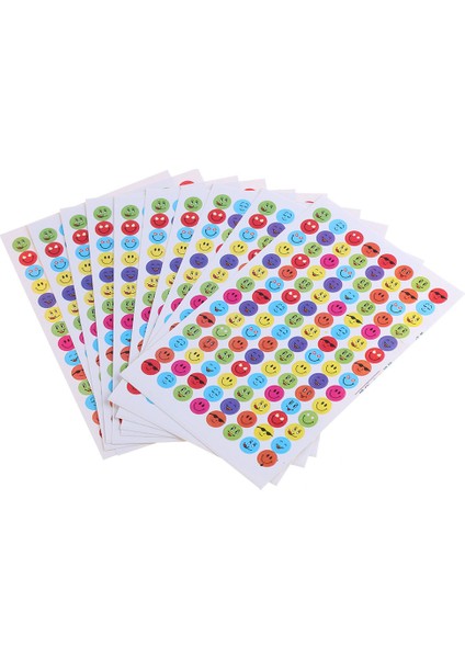 No.9 Tarzı Motivasyon Ödül Stickerlar Gülümseme Yüz Etiketler Çocuk Oyuncakları Laptop Araba Oyuncak Stickerlar Beşgen Yıldız Altın Sticker (Yurt Dışından)