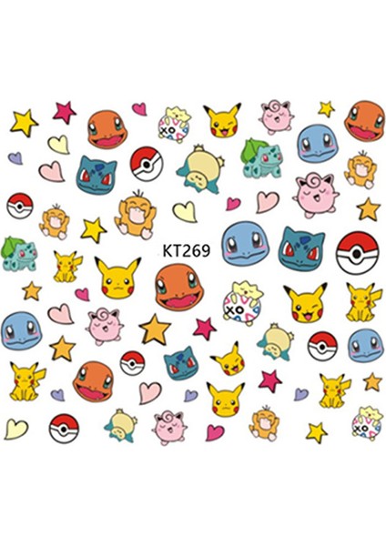 C 1 Adet Tarzı Pokemon Pikachu Mario Çocuk Çizgi Film Tırnak Sticker Japon Sevimli Anime Figür Tasarım Aksesuar Çıkartmalar Dekorasyon Yapıştırıcı Oyuncaklar (Yurt Dışından) fırsatları