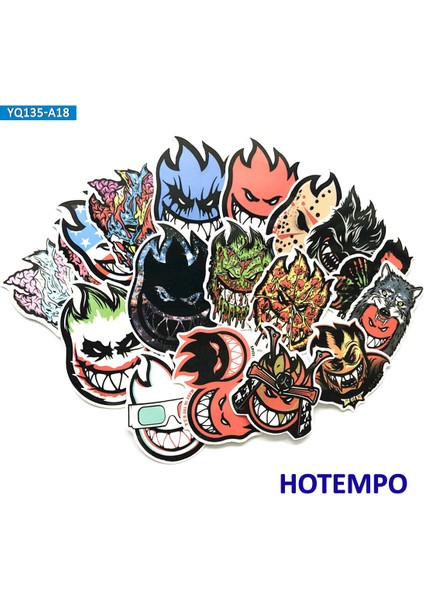Komik Spitfire Sokak Grafiti Kaykay Tarzı Cool Mix Stickerlar Telefon Laptop Bagaj Bmx Bisiklet Motosiklet Araba Stickerı (Yurt Dışından) fırsatları