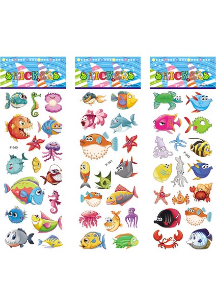 No.2 Tarzı 12 Sayfalık Çocuk Sticker Oyuncak Yaratıcı Sevimli Denizaltı Hayvanları Balıklar Pvc Sticker Dıy Defter Yapışkanları Için Scrapbooking Telefon Sticker'ları (Yurt Dışından)