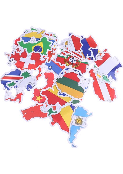 C Stili Ülkeler Haritası Seyahat Stickerı Dıy Scrapbooking Bavul Laptop Araba Motosiklet Milli Bayrak Stickerları Çocuklar Için Oyuncaklar (Yurt Dışından) modelleri