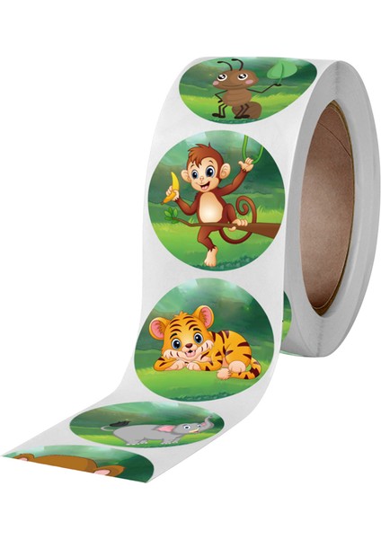 1 Rulo C Stili Hayvanat Bahçesi Hayvanları Dizüstü Sticker Ödül Motivasyon Öğretmen Çıkartmaları Deniz Hayatı Çıkartması Oyuncaklar Çocuklar Için Araba Kitap Üzerinde (Yurt Dışından)