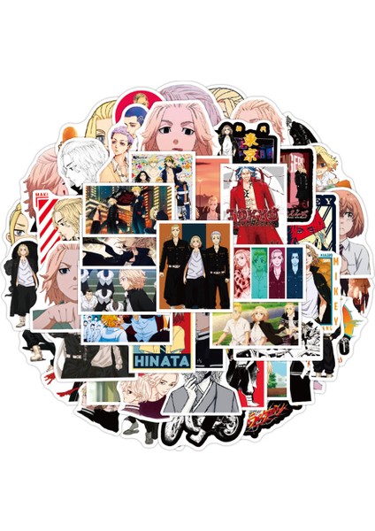 A10-PCS Stili 2021 Yeni Çizgi Anime Tokyo Avengers Graffiti Dekorasyonlu Bavul Gitar Su Geçirmez Sticker (Yurt Dışından)