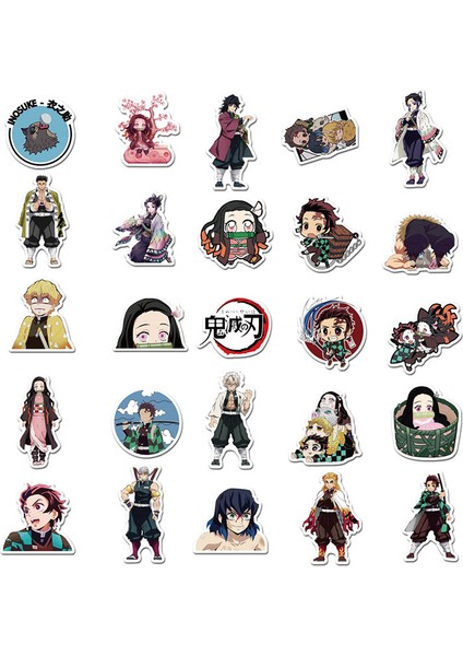 Sl 50 Adet Tarzı Pcs Anime Demon Slayer Kimetsu No Yaiba Çıkartma Su Geçirmez Pvc Kaykay Bavul Motosiklet Gitar Çocuk Oğlan Vsco Çıkartma (Yurt Dışından) fırsatları