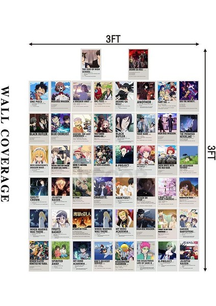 Gençler ve Genç Yetişkinler Için Anime Film Poster Estetik Fotoğraf Duvar Koleksiyon Seti Manga Kulübü Sanat Ev Dekorasyonu Yurt Dekoru (Yurt Dışından)