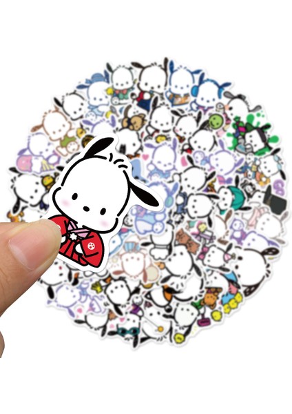 HT022 Stili Çocuklar Için Su Geçirmez Pochacco Dıy Sticker Seti - Kaykay, Gitar, Defter, Kask Için Çocuk Oyuncakları Stickerları (Yurt Dışından)