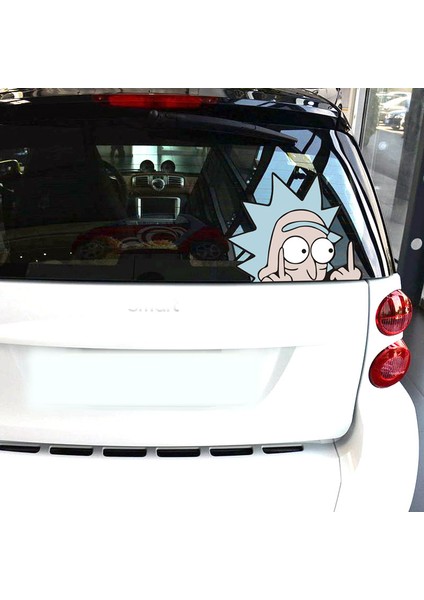 Z-753-08 Stili Araba Çıkartmaları Rick Morti Karikatür Sevimli Oyuncak Komik Yansıtıcı Yaratıcı Stickerlar Otomatik Tuning Stil D20 Alayıcı (Yurt Dışından)