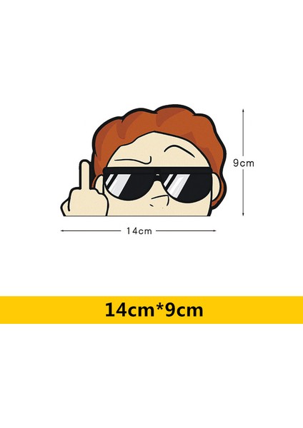 Z-753-08 Stili Araba Çıkartmaları Rick Morti Karikatür Sevimli Oyuncak Komik Yansıtıcı Yaratıcı Stickerlar Otomatik Tuning Stil D20 Alayıcı (Yurt Dışından)