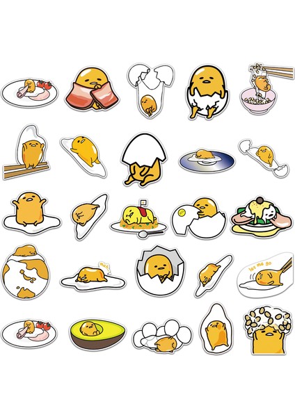 ZY683 Stili Çizgi Film Anime Gudetama Grafiti Stickerları Su Geçirmez Telefon Kaykay Gitar Bavul Çocuk Oyuncak Süsleme Sticker Noel Hediyesi (Yurt Dışından) fırsatları