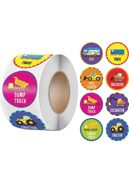Kumral Tarzı Çocuklar Için Hayvan Ödül Stickerları Rulo - Okul Öğretmen Malzemeleri Için Sevimli Stickerlar (Yurt Dışından)
