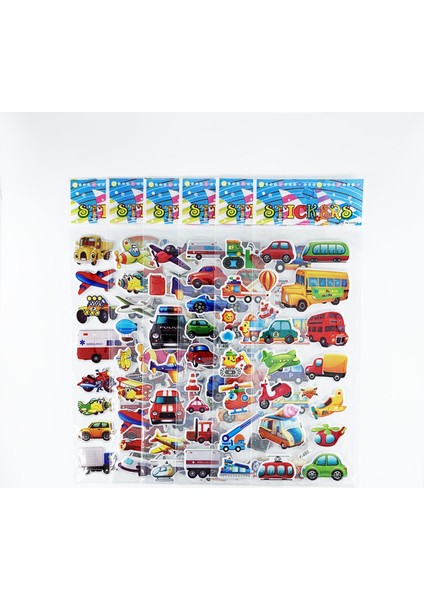 Araba Tarzı 12 Sayfa Mühendislik Araç Uçak Tarzı 3D Çizgi Film Etiket Oyuncakları Çocuklar Için Albüm Yapımı Trafik Etiketi Erkekler Hediye (Yurt Dışından) modelleri