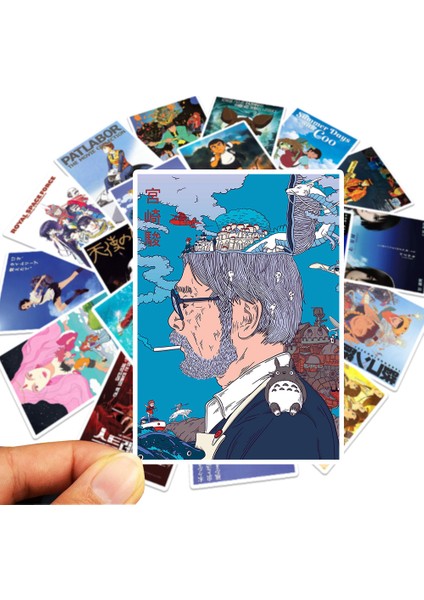 Q033 (25 Adet) Stili Anime Koleksiyonu Miyazaki Hayao Patlabor Totoro Çıkartmaları Araba Laptop Pvc Sırt Çantası Bisiklet Su Geçirmez Etiketler (Yurt Dışından) fırsatları