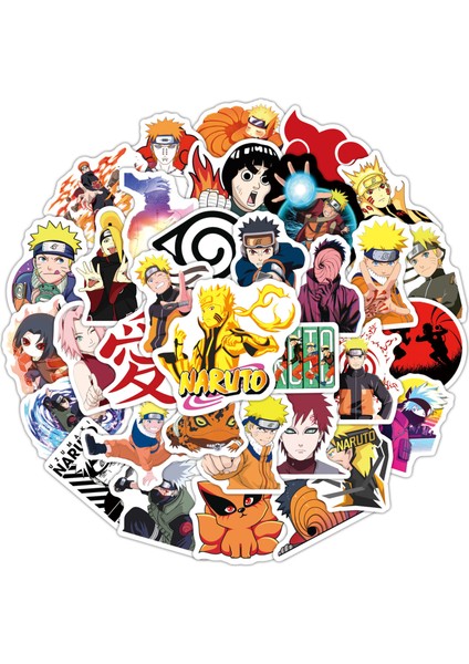 50 Adet F Tarzı Japon Anime Naruto Sticker Paketi Graffiti Valiz Laptop Araba Su Geçirmez Çıkartmalar Çocuk Oyuncak Hediye (Yurt Dışından)