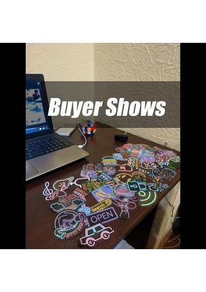 50 Adet B Tarzı Teneon Işık Çıkartmaları Kutular Araba Çocuklar Buzdolabı Japon Anime Çıkartma Paketi Set Çocuk Telefon Kaykay Için (Yurt Dışından) fırsatları