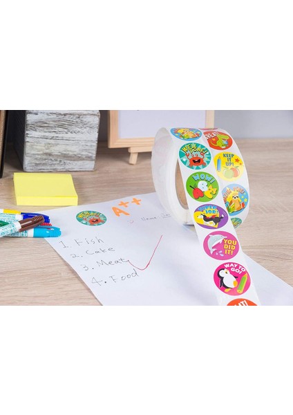 Fildişi Tarzı Çocuklar Için Okul Ödül Öğrenciler Öğretmenler Sevimli Hayvanlar Etiketler Motive Edici Etiketler Rulo - Ödül Stickerları (Yurt Dışından) fiyatları