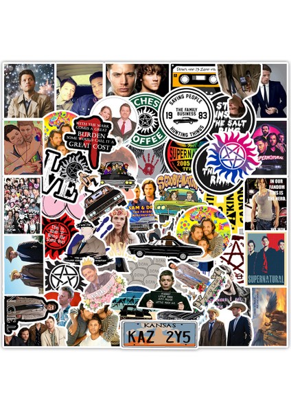 C-50 Adet Tarzı Klasik Tv Dizisi Supernatural Sticker Su Geçirmez Pvc Kaykay Bagaj Snowboard Motosiklet Şişe Komik Sticker Çocuk Oyuncakları (Yurt Dışından) modelleri