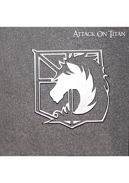 Siyah Bir Stil Titan Saldırısı Metal Etiketler Keşif Birliği Rozeti Logo Özgürlük Kanatları Kişilik Sticker Bagaj Dizüstü Telefon Dekorasyon Için. (Yurt Dışından) fırsatları