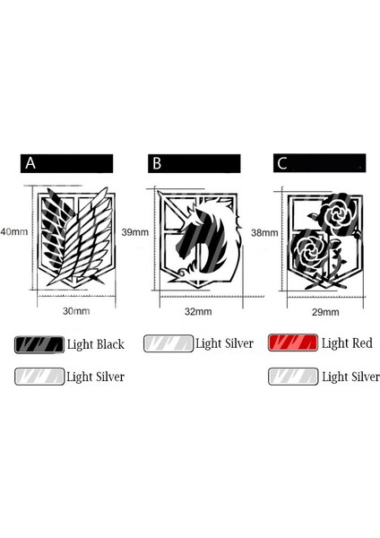 Siyah Bir Stil Titan Saldırısı Metal Etiketler Keşif Birliği Rozeti Logo Özgürlük Kanatları Kişilik Sticker Bagaj Dizüstü Telefon Dekorasyon Için. (Yurt Dışından) indirimleri