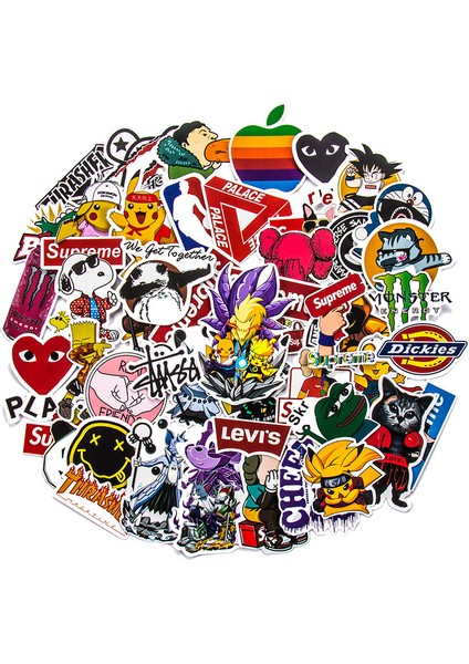 50 Adet Tarzı Pcs Hip-Hop Stil Gelinci Grafiti Sticker'lar Kitar Bisiklet Kaykay Motosiklet Çocuk Oyuncakları Için Su Geçirmez (Yurt Dışından)