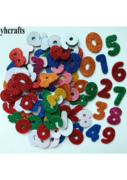 100 Adet Sayılar Stili 1 Çanta Karışık Çiçek Yıldız Kalp Sim Glitter Köpük Çıkartmalar, Çocuk Oyuncakları.scrapbooking Seti.erken Eğitim Dıy.anaokulu El Sanatı (Yurt Dışından)