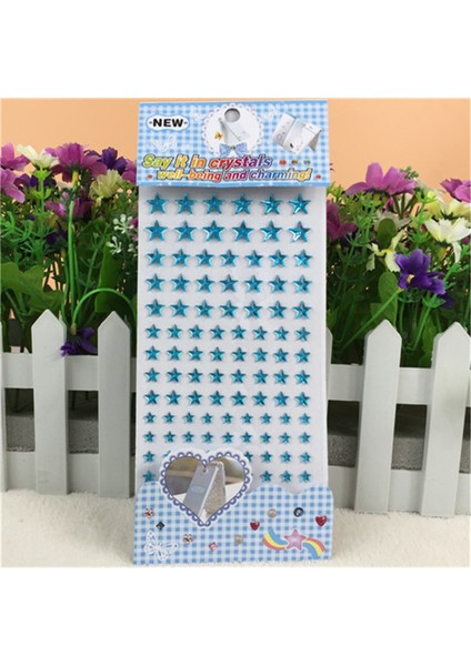 Mavi Stil Farklı Boyutlar, Karışık Renkler Kristal Akrilik Beş Köşeli Yıldız Sticker Çocuk Oyuncakları Kendinden Yapışkanlı Taşlar Sticker Çocuklar (Yurt Dışından)